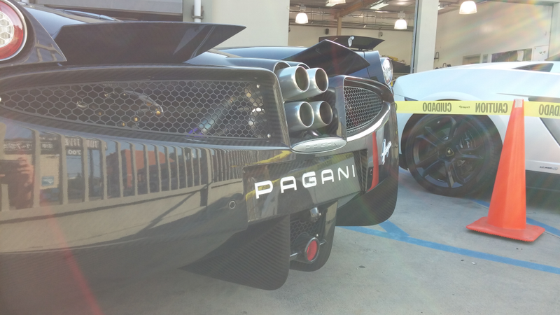 Illustration for article titled Saw a bare carbon Huayra today